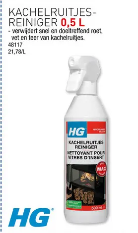 Promotie: HG kachelruitjesreiniger 0,5l