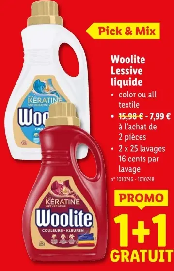 Offre: Woolite Lessive liquide