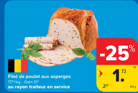Offre: Filet de poulet aux asperges