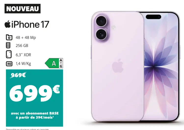 Offre: iPhone 17
