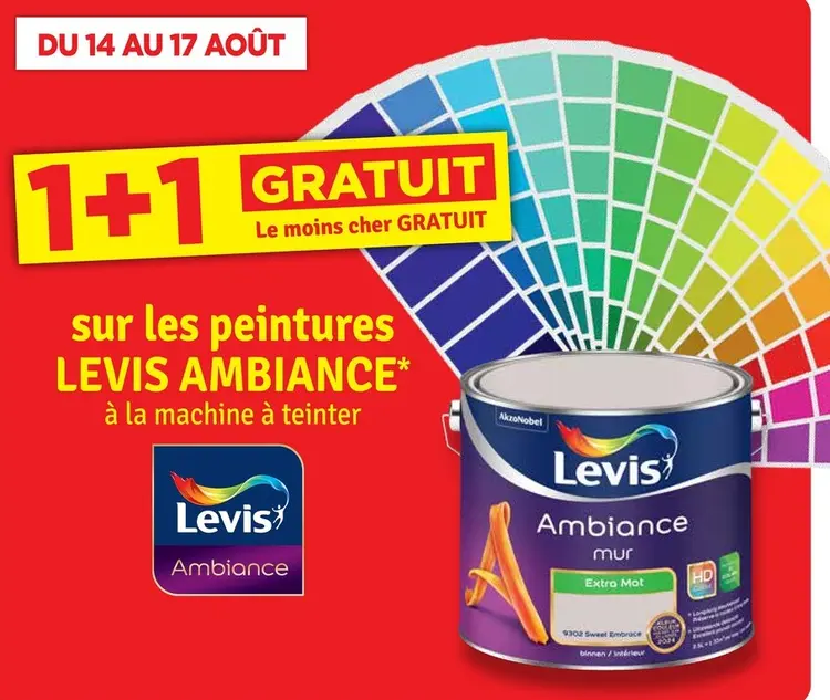 Offre: peintures LEVIS AMBIANCE mur Extra Mat