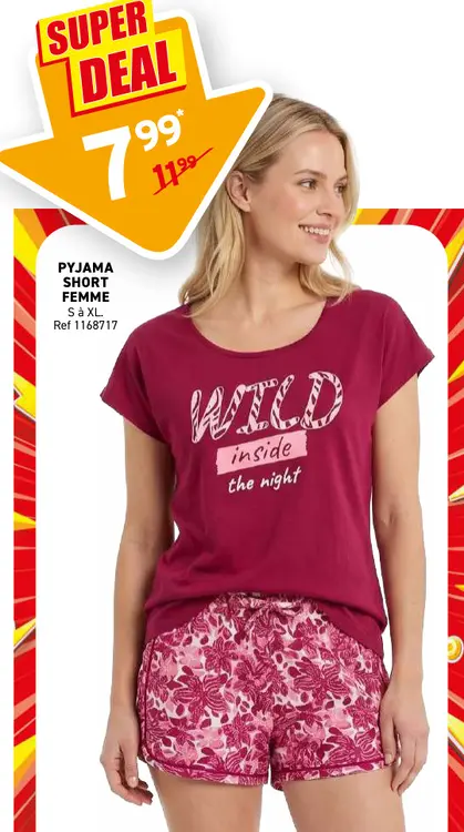 Offre: Pyjama short femme