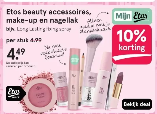 Aanbieding: beauty accessoires, make-up en nagellak bijv.
