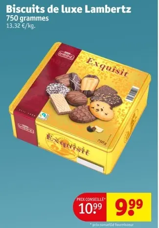 Offre: Biscuits de luxe