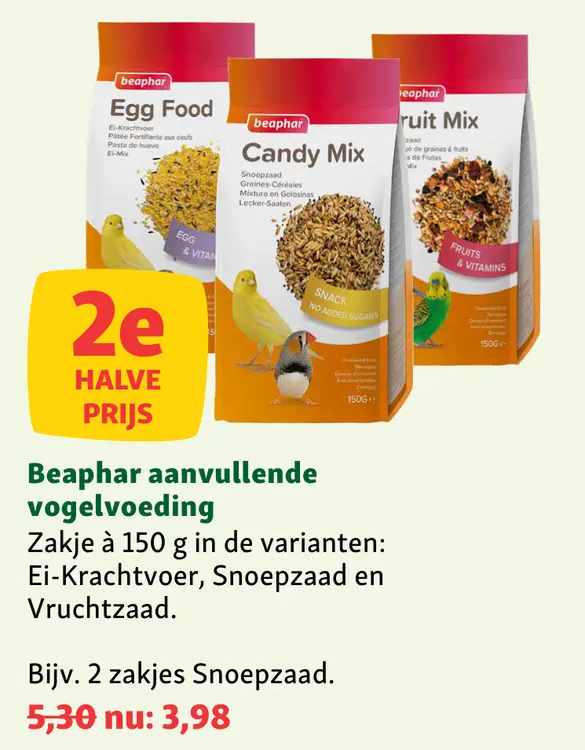 Aanbieding: Aanvullende vogelvoeding