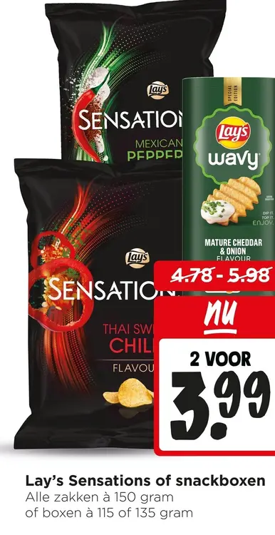 Aanbieding: Lay's Sensations of snackboxen
