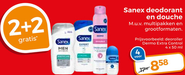 Aanbieding: Sanex deodorant en douche