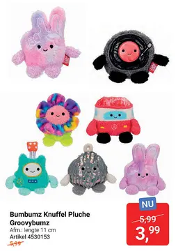 Aanbieding: Knuffel Pluche Groovybumz