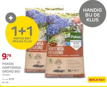 Aanbieding: POKON HORTENSIA GROND BIO
