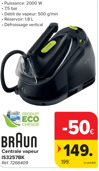 Offre: Centrale vapeur