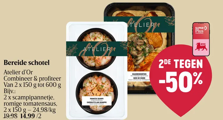 Aanbieding: Scampipannetje, romige tomatensaus