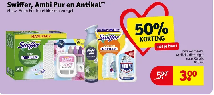 Aanbieding: Swiffer, Ambi Pur en Antikal
