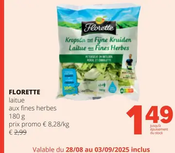 Offre: Florette Laitue aux fines herbes