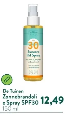 Aanbieding: Zonnebrandolie Spray SPF30