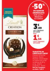 Offre: Tablette de chocolat Lindt