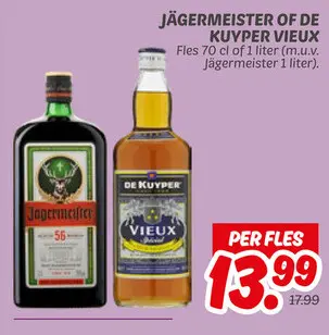 Aanbieding: Jägermeister of de Kuyper Vieux