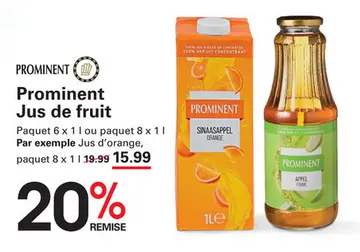 Offre: Prominent Jus de fruit