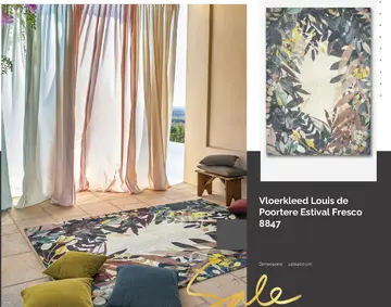 Aanbieding: Vloerkleed Louis de Poortere Estival Fresco