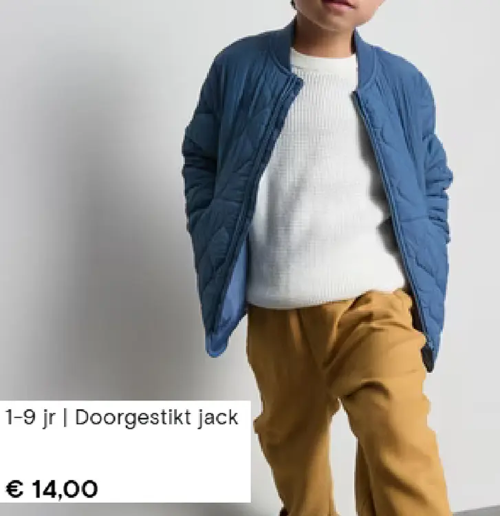 Aanbieding: Doorgestikt jack