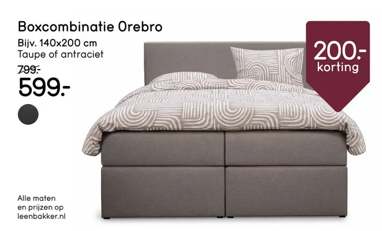 Aanbieding: Boxcombinatie Orebro