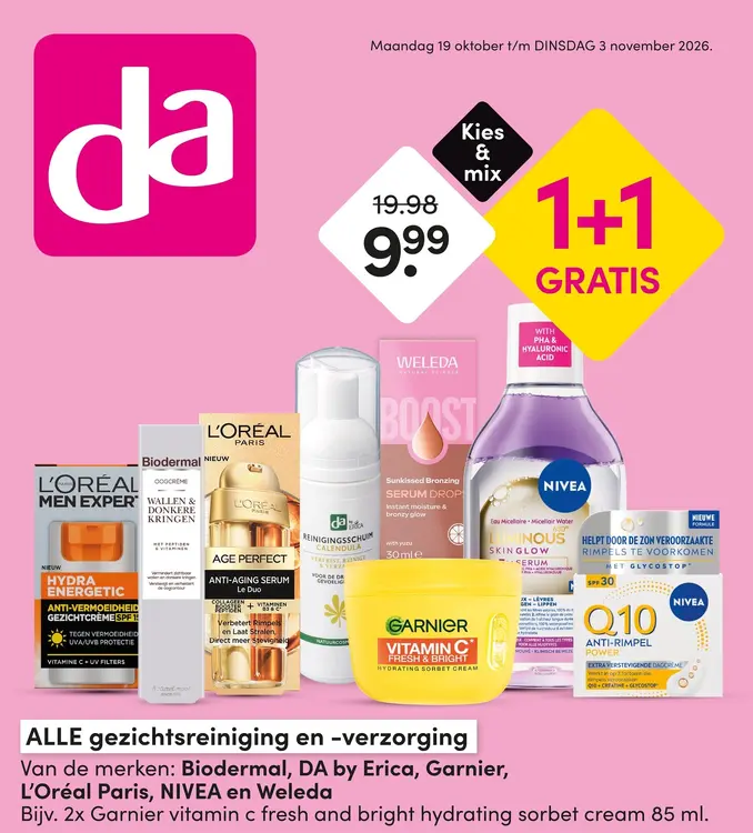 Aanbieding: Gezichtsreiniging en -verzorging