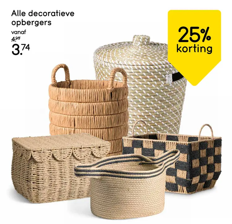 Aanbieding: Alle decoratieve opbergers