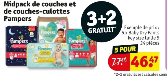 Offre: Midpack de couches et de couches-culottes