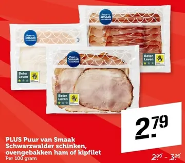Aanbieding: PLUS Puur van Smaak Schwarzwalder schinken, o