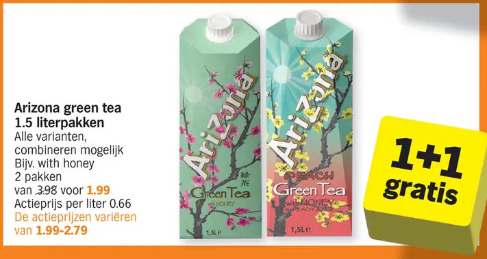Promotie: Arizona green tea