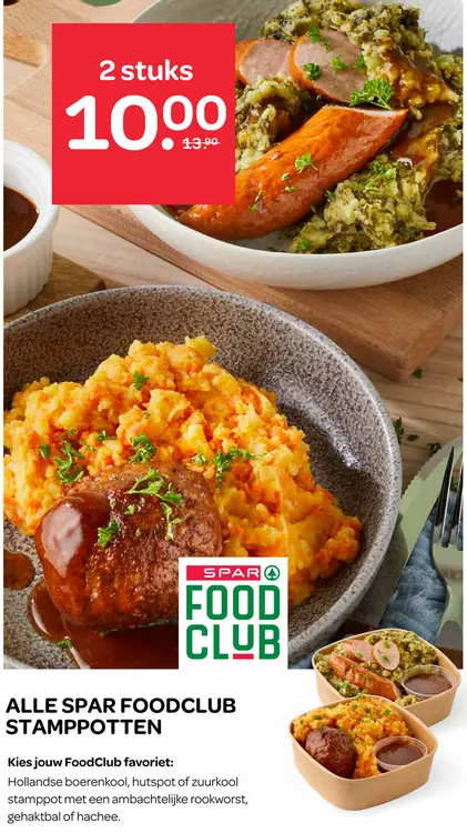 Aanbieding: Spar Foodclub Stamppotten
