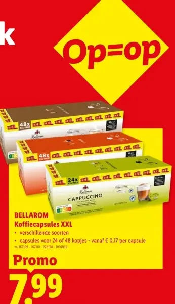 Promotie: Koffiecapsules XXL