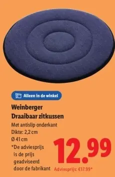 Aanbieding: Draaibaar zitkussen