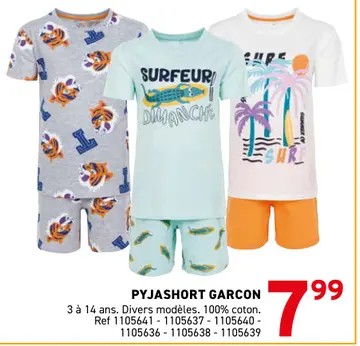 Offre: PYJASHORT GARCON