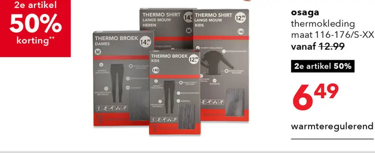 Aanbieding: Osaga kinder thermobroek