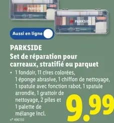 Offre: Set de réparation pour carreaux, stratifié ou parquet