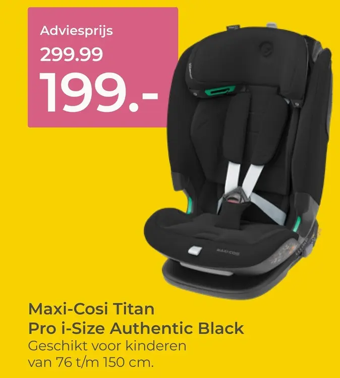 Aanbieding: Maxi-Cosi Titan Pro i-Size Authentic Black