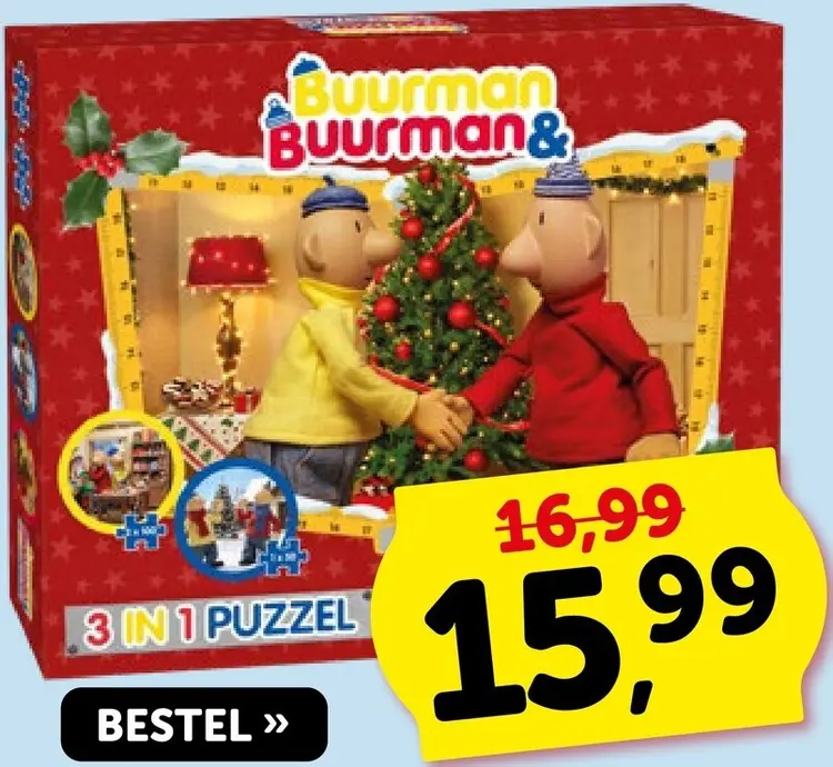 Aanbieding: Buurman & Buurman 3 in 1 puzzel
