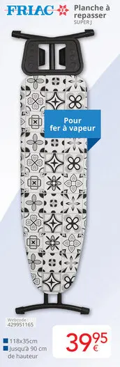 Offre: Planche à repasser SUPERJ
