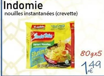 Offre: Indomie nouilles instantanées (crevette)