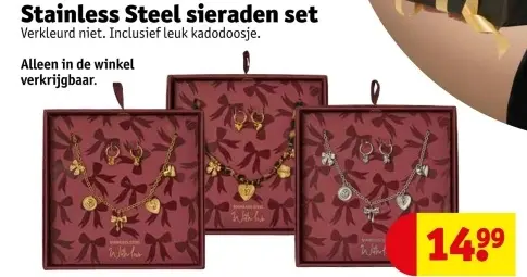 Aanbieding: Stainless Steel sieraden set