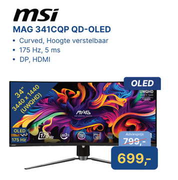 Aanbieding: MAG 341CQP QD-OLED