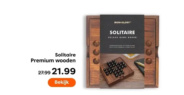 Aanbieding: Solitaire Premium wooden