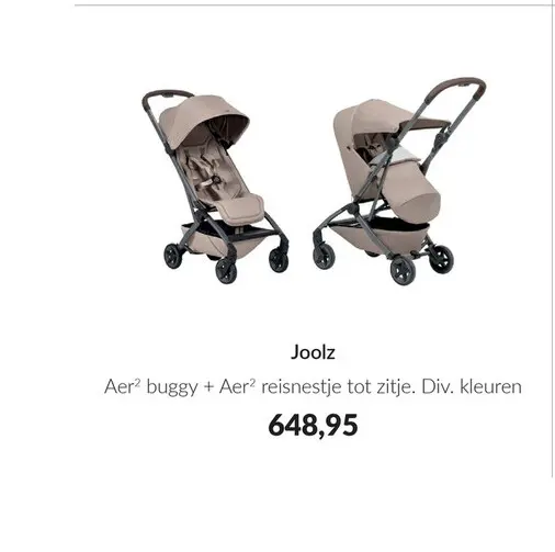 Aanbieding: Aer² buggy + Aer² reisnestje tot zitje