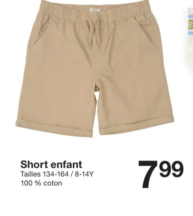 Offre: Short enfant