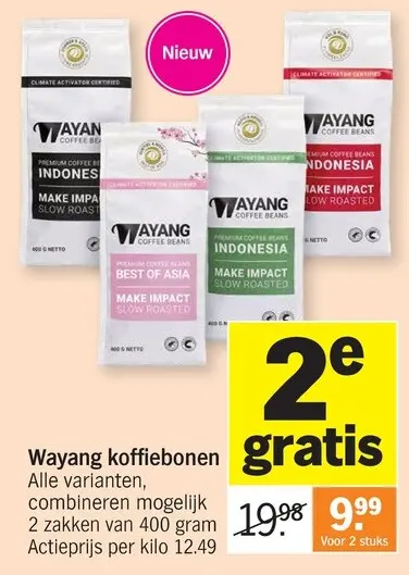 Promotie: Wayang koffiebonen