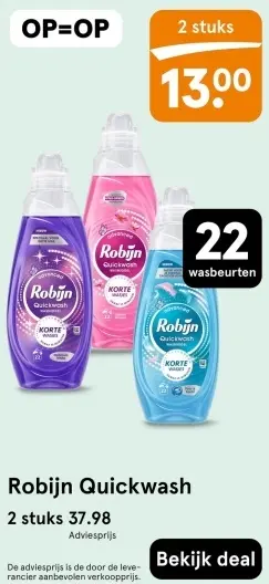 Aanbieding: Quickwash