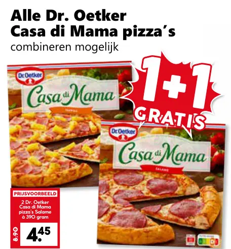 Aanbieding: Alle Dr. Oetker Casa di Mama pizza's