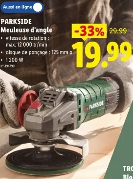 Offre: Meuleuse d'angle