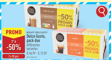 Offre: Dolce Gusto, pack duo