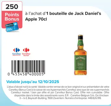 Offre: Jack Daniel's Apple